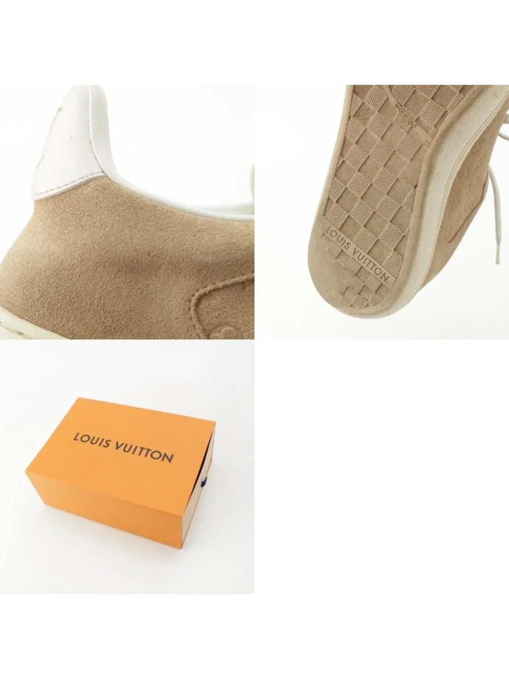 Louis Vuitton Groovy Suede Sneakers Beige